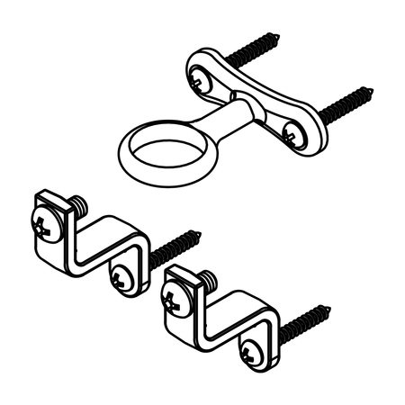 CENTRAL BRASS Leg And Wall Bracket Group (For 0477),  G-7237-477